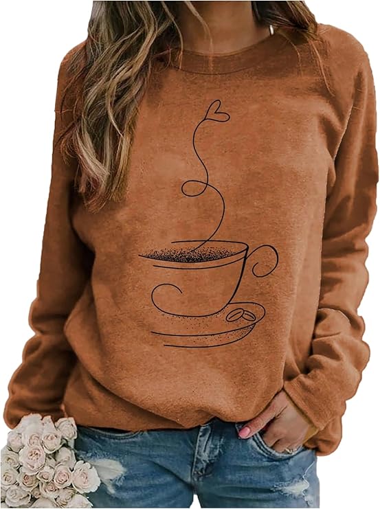 SOLY HUX Women's Graphic Tees Long Sleeve Crew Neck T Shirt